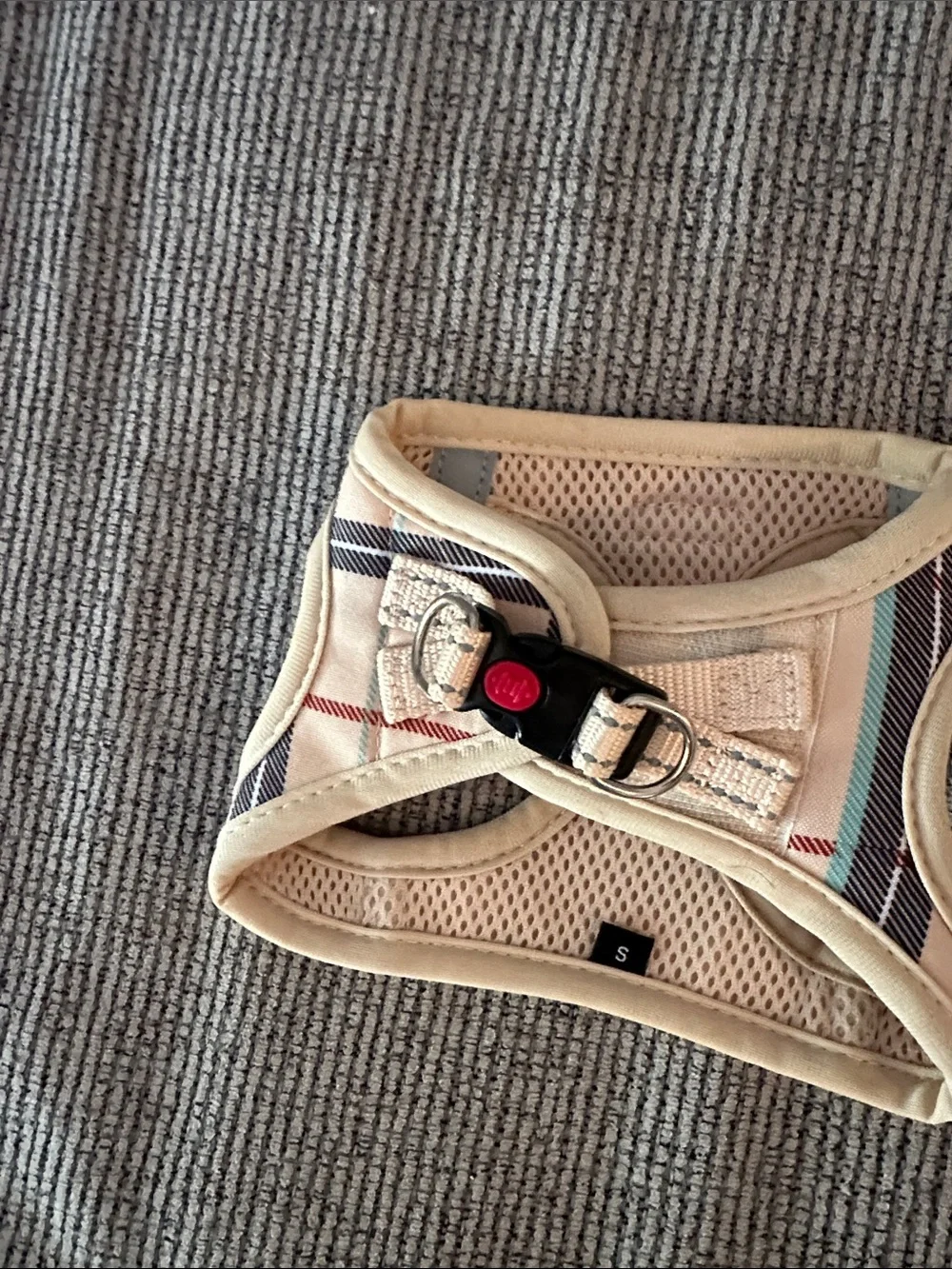 Matilor Beige Plaid Dog Harness